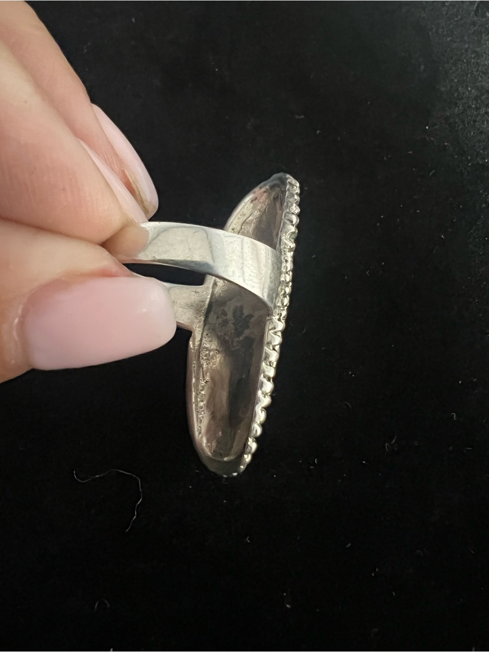 925 STERLING Silver Statement Ring SIZE 9.5 - Picture 5 of 8